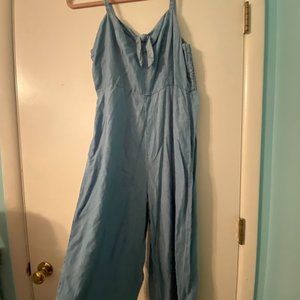 Blue Sleveless Jumpsuit